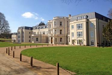 18th Century mansion seen over lawns