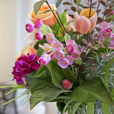 Flower arrangement close-up