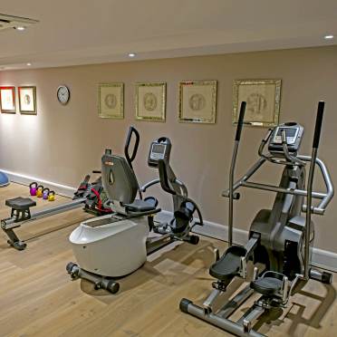 Gymnasium with fitness machines