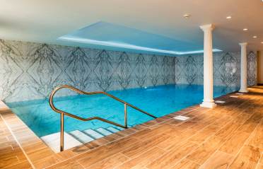 Indoor pool with Doric columns