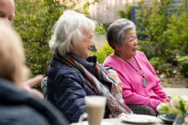 Seniors at an outdoor event