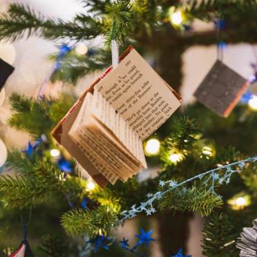 Book as Christmas Tree decoration