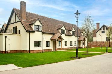 Apartment block with Tudor stylings