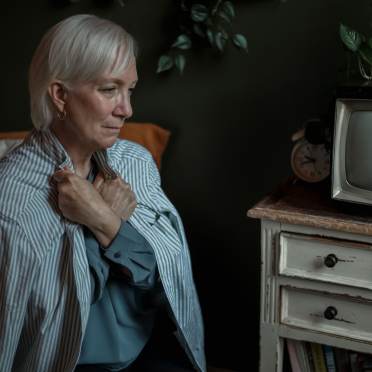 Lonely senior lady 