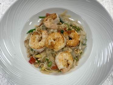 King prawn and oriental vegetable stir fry