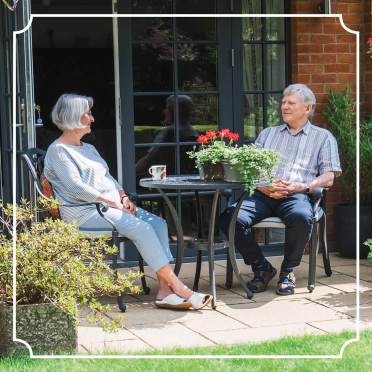 Property owners on the terrace at Audley Redwood