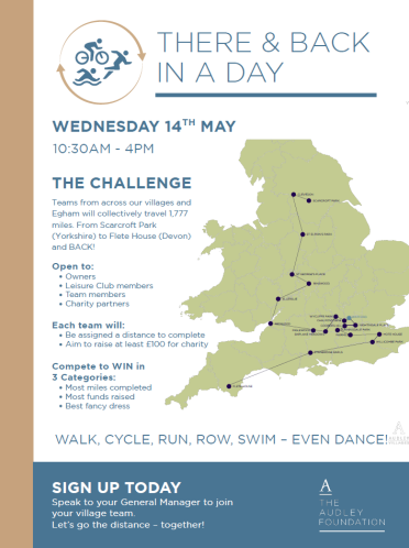 There and back in a day Audley Foundation poster