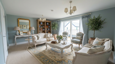 AI furnished image using Coat paint colours with Audley Bespoke