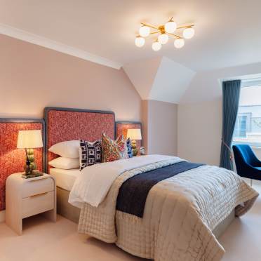 Audley Fairmile show apartment bedroom