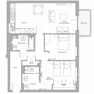Floor layout diagram
