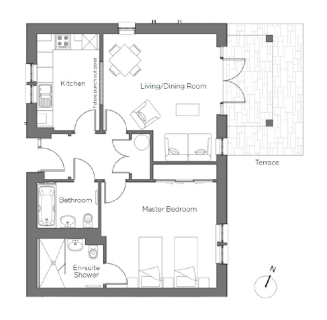 2d floorplan of 1 Wilkens Place at Chalfont Dene