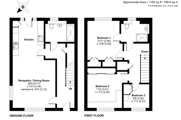 3 Hutchinson Cottages at Stanbridge Earls - Floorplan