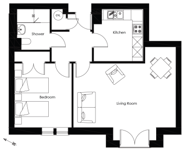 1 Chalfont House at Chalfont Dene - floor plan