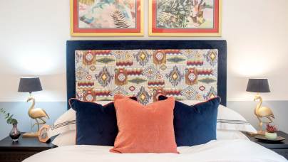 Bedroom with Oriental stylings