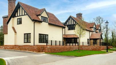 Modern cottages with Tudor stylings