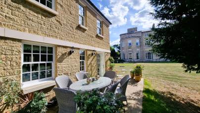 Wyatt Cottage at Mote House - rear terrace