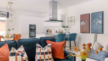 Open-plan lounge and dining area