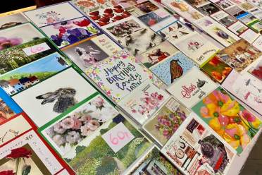 A collection of greetings cards