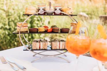 Summer cocktail afternoon tea