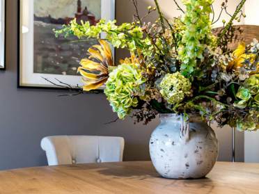 Large bouquet of flowers in a vase