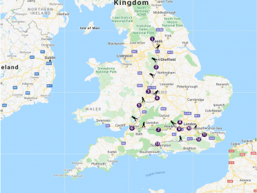 Audley Trek map route