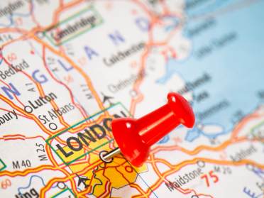 UK Map London pin