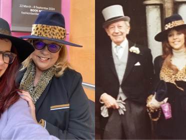 Audley owner and granddaughter in Biba hats