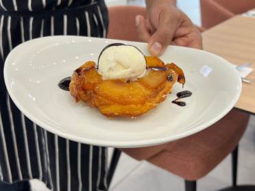 Home made chef recipe for apple tarte tatin