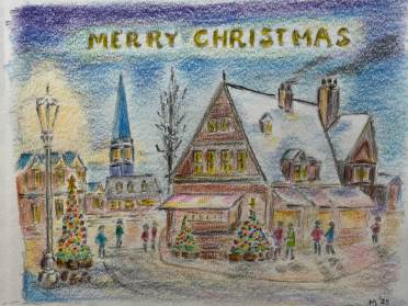 Christmas Card Design Competition Winner Mr Shaun Metcalfe Audley Fairmile