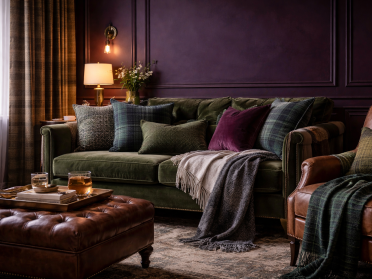 Moody colour moments interior decor (AI generated image)