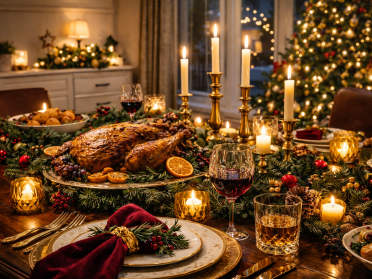 A Christmas dinner fit for royalty