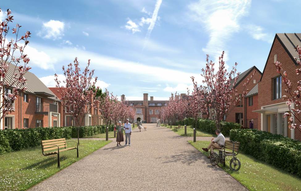 Headley Court planned retirement village in Epsom Surrey