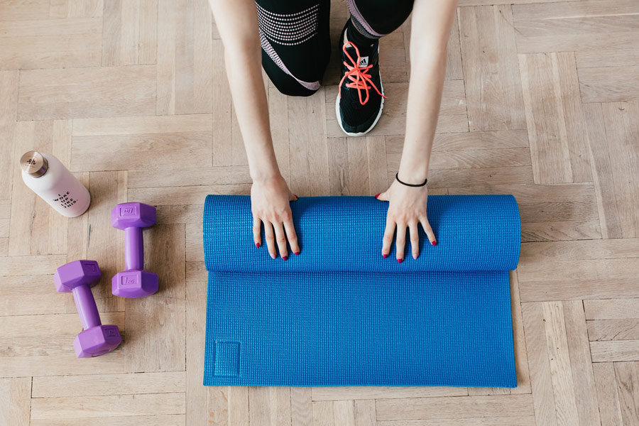 Fitness exercise mat