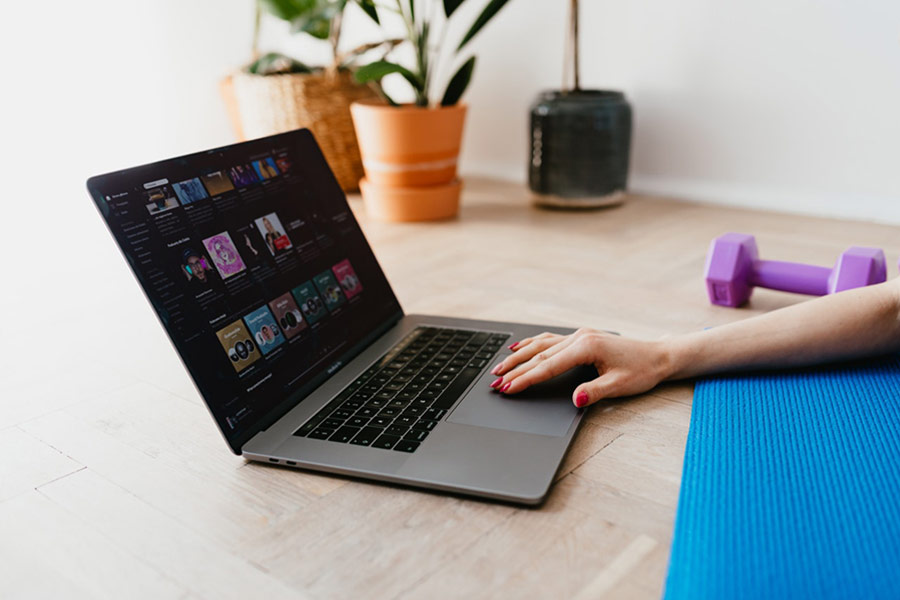 Exercising at home